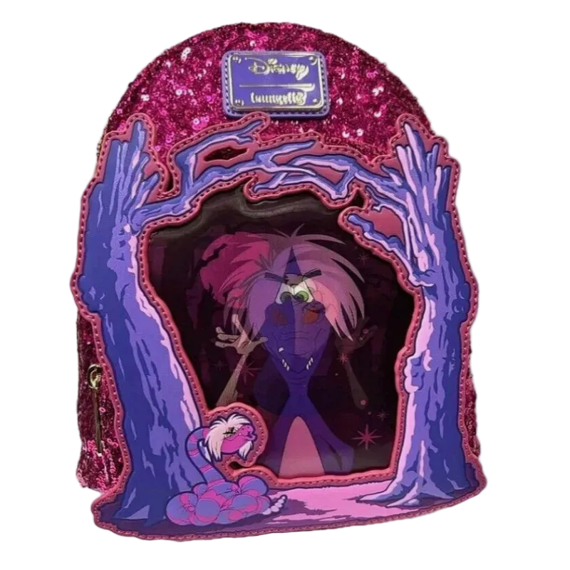 Loungefly Disney Sword in the Stone Madam Mim Lenticular Sequin Mini Backpack - UK Exclusive