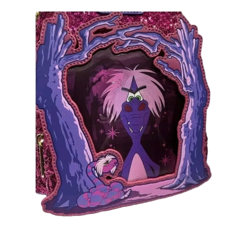 Loungefly Disney Sword in the Stone Madam Mim Lenticular Sequin Mini Backpack - UK Exclusive