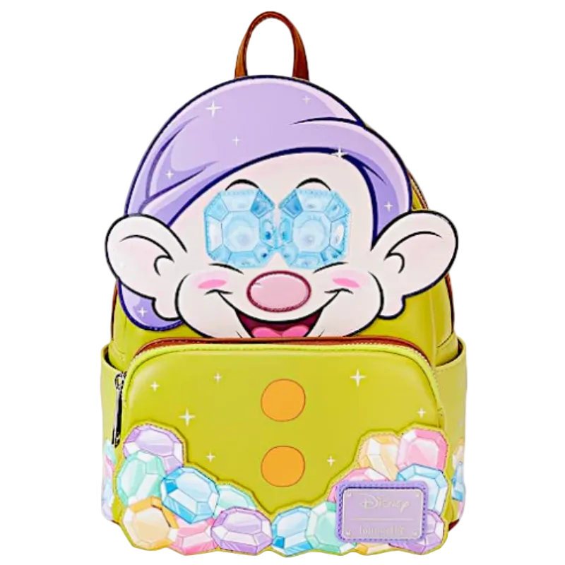 Backpack with cartoon character design on a white background