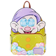 Backpack with cartoon character design on a white background