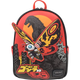 Backpack with Godzilla and Mothra design on a white background