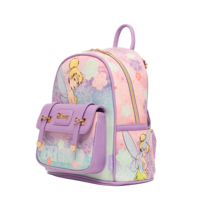 WondaPop Disney Peter Pan Tinkerbell "Never Grow Up" Limited Edition Vegan Leather Fashion Mini Backpack