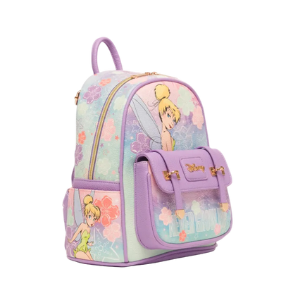WondaPop Disney Peter Pan Tinkerbell "Never Grow Up" Limited Edition Vegan Leather Fashion Mini Backpack