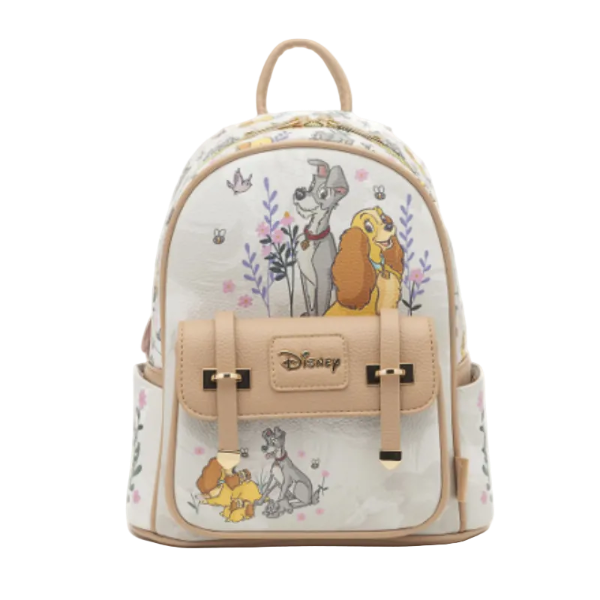 Backpack with Disney character design on a white background