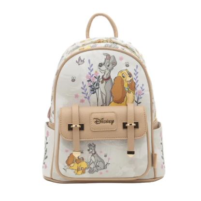 Backpack with Disney character design on a white background