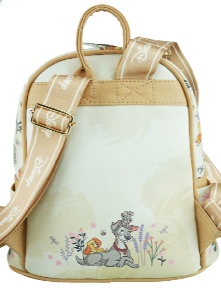 Backpack with cartoon design on a white background