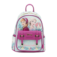 Backpack with Disney princess design on a white background