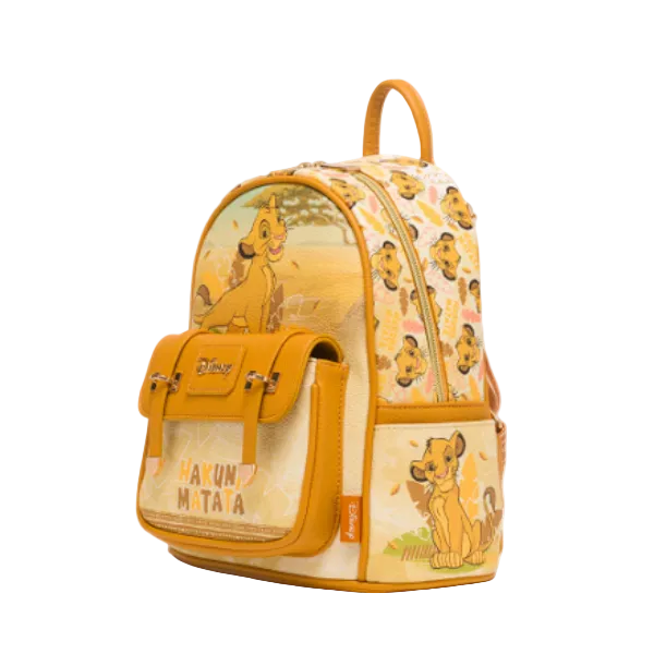Backpack with Disney character design on a white background