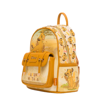 Backpack with Disney character design on a white background