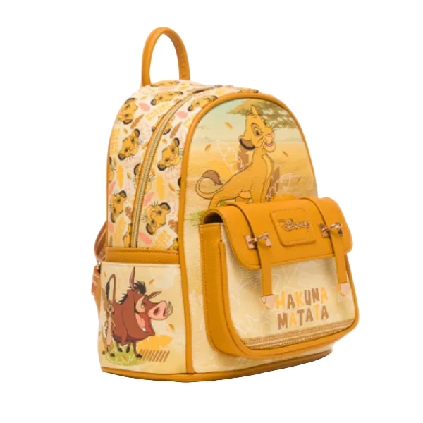Backpack with Disney Lion King design on a white background