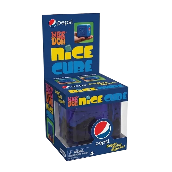 Pepsi Nice Cube packaging with colorful text and branding on a white background