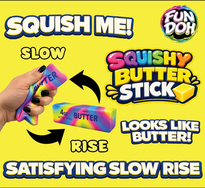 Fun Doh Slow Rise Rainbow Butter Squishy