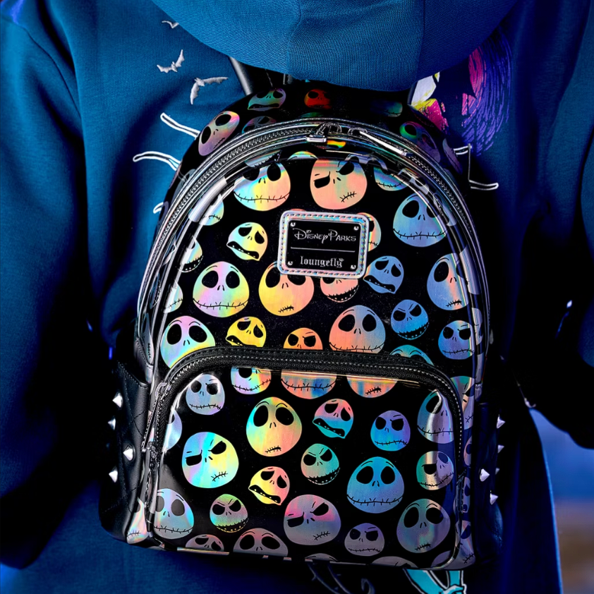 Nightmare Before Christmas Jack Skellington Holographic Mini Backpack Loungefly Disney