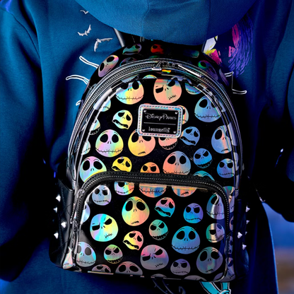 Nightmare Before Christmas Jack Skellington Holographic Mini Backpack Loungefly Disney