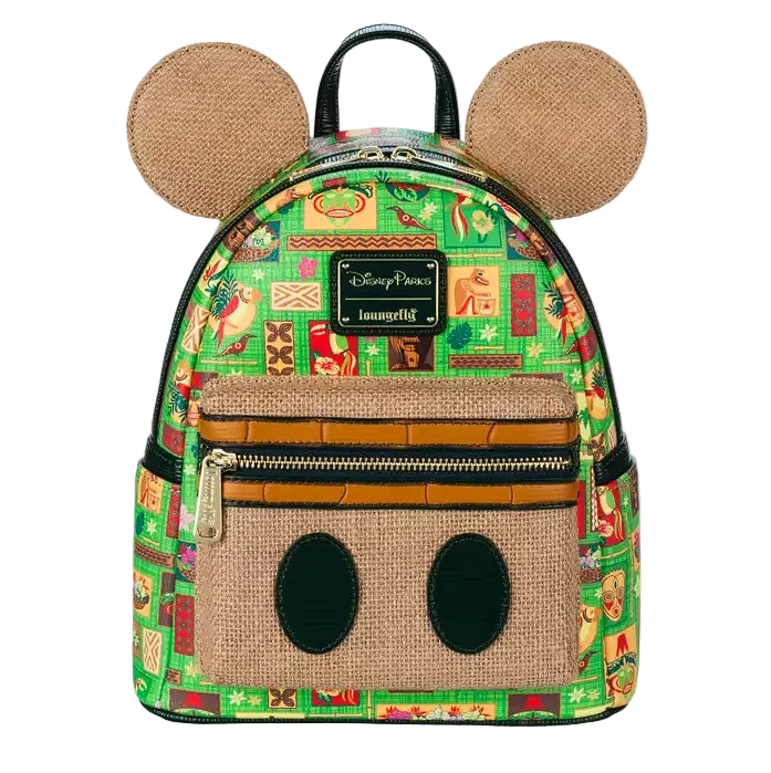 Disney Parks Mickey Mouse The Main Attraction Enchanted Tiki Room Mini Backpack Loungefly