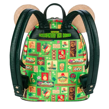 Disney Parks Mickey Mouse The Main Attraction Enchanted Tiki Room Mini Backpack Loungefly