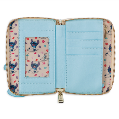 Lilo & Stitch Summer Beach Stitch & Scrump Zip Around Wallet Loungefly Disney Parks