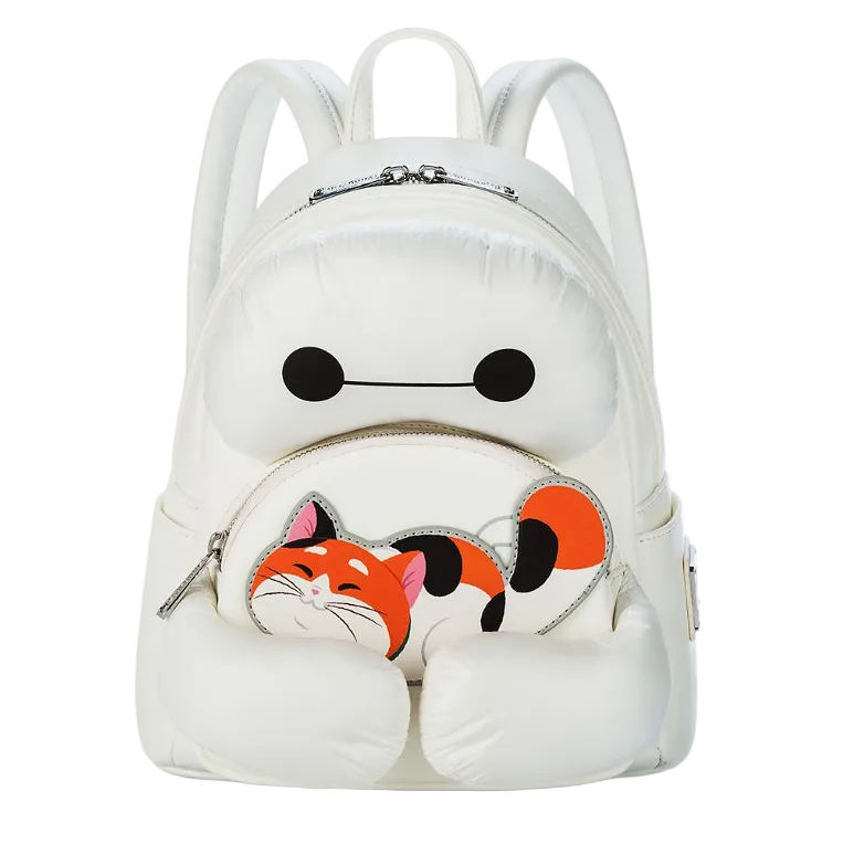 Parks Big Hero 6 Baymax & Mochi Plush Mini Backpack
