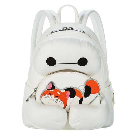 Parks Big Hero 6 Baymax & Mochi Plush Mini Backpack