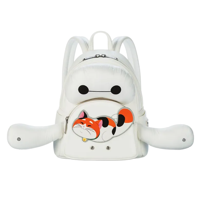 Parks Big Hero 6 Baymax & Mochi Plush Mini Backpack