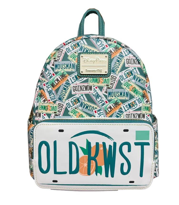 Parks Old Key West Resort License Plate Allover Print Mini Backpack