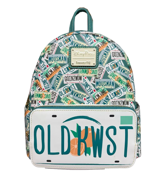 Parks Old Key West Resort License Plate Allover Print Mini Backpack