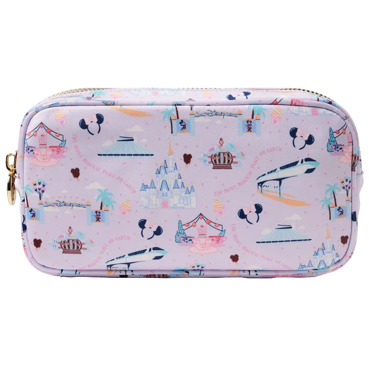 Parks Walt Disney World Icons Purple Pouch Exclusive