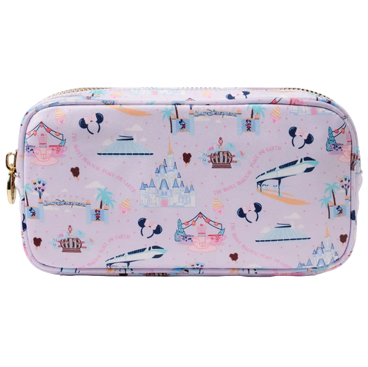 Parks Walt Disney World Icons Purple Pouch Exclusive
