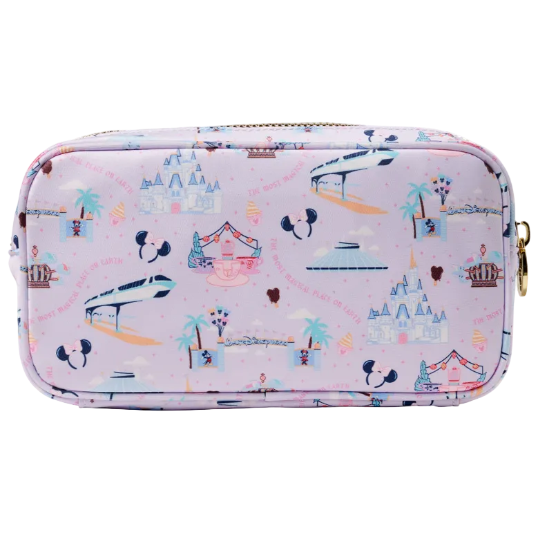 Parks Walt Disney World Icons Purple Pouch Exclusive