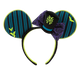 The Haunted Mansion Wallpaper Ear Headband with HM Crest Bow