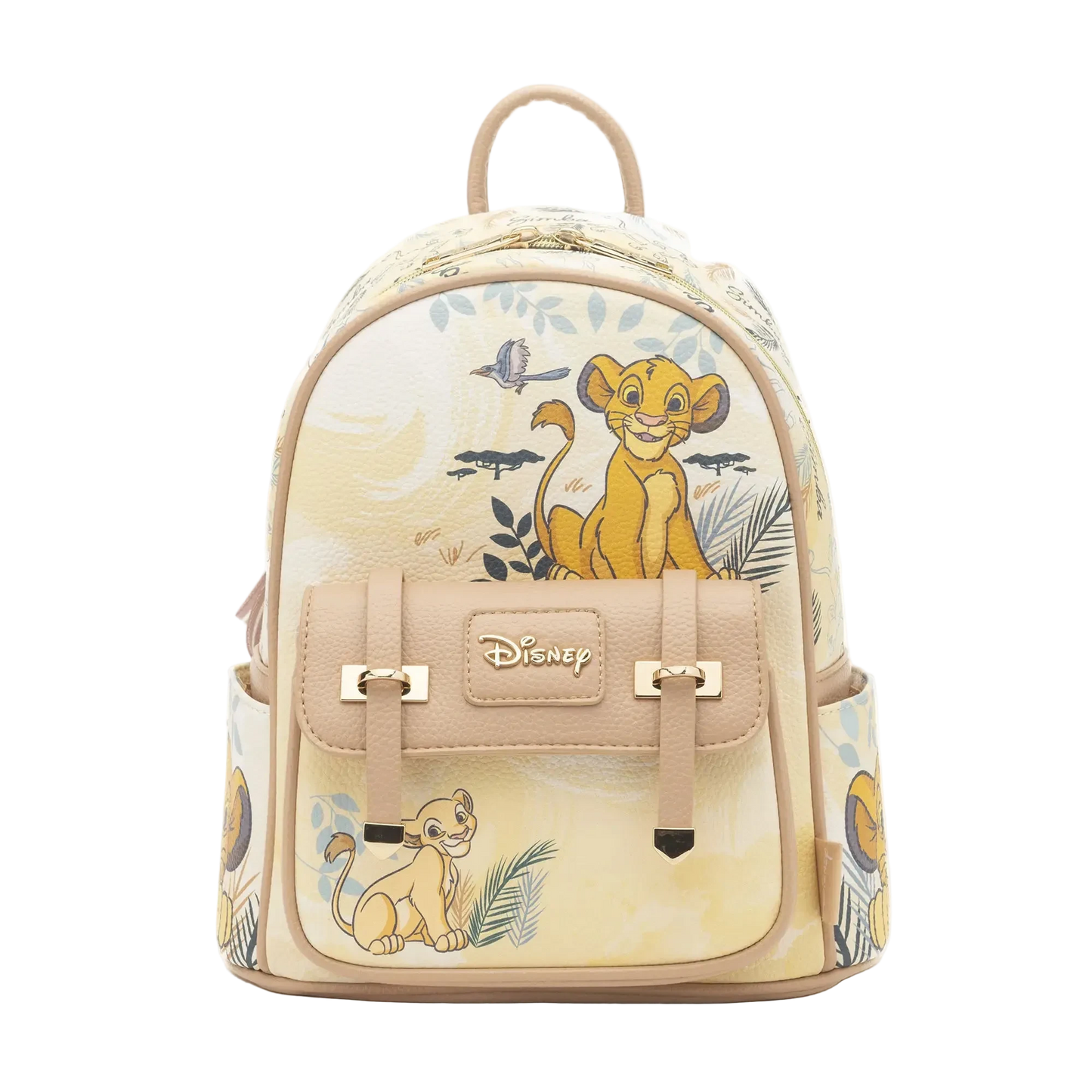 Backpack with Disney character design on a white background