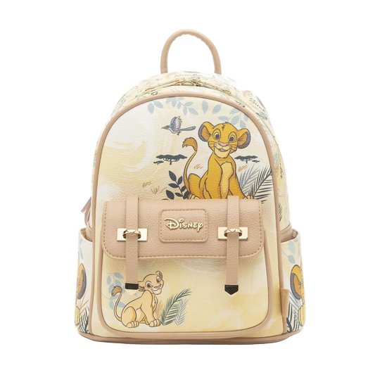 Backpack with Disney character design on a white background