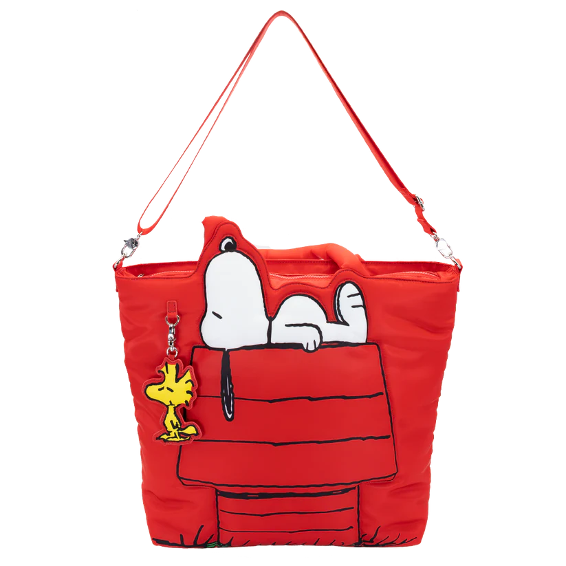 Peanuts 75th Anniversary Snoopy House Padded Nylon Tote Bag