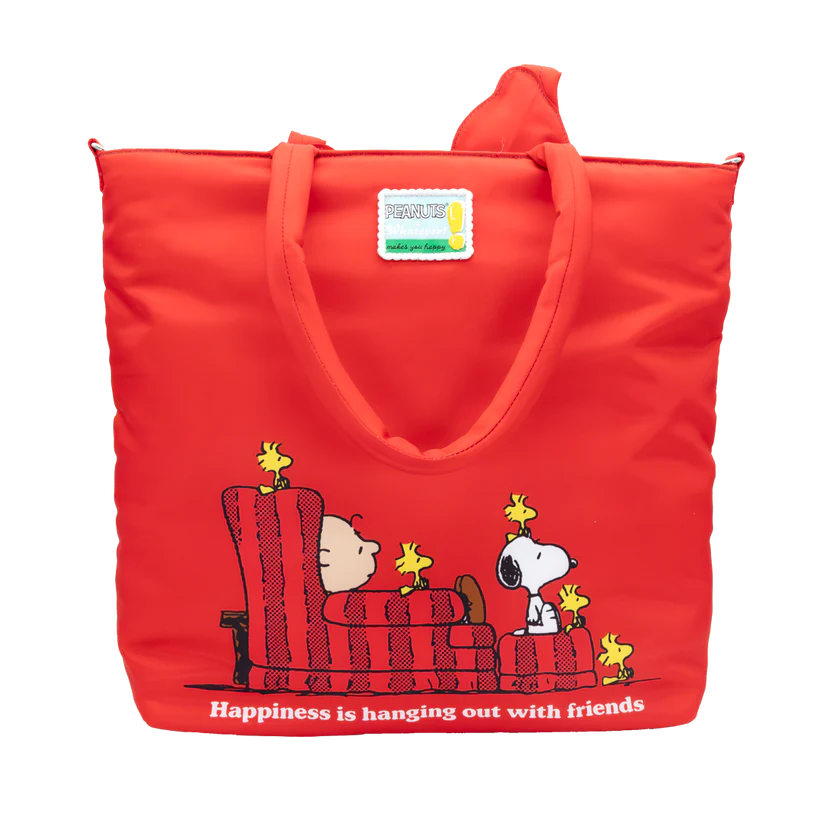 Peanuts 75th Anniversary Snoopy House Padded Nylon Tote Bag