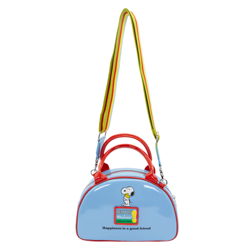 Peanuts 75th Anniversary Snoopy “Happiness Is a Good Friend” Bowler Bag