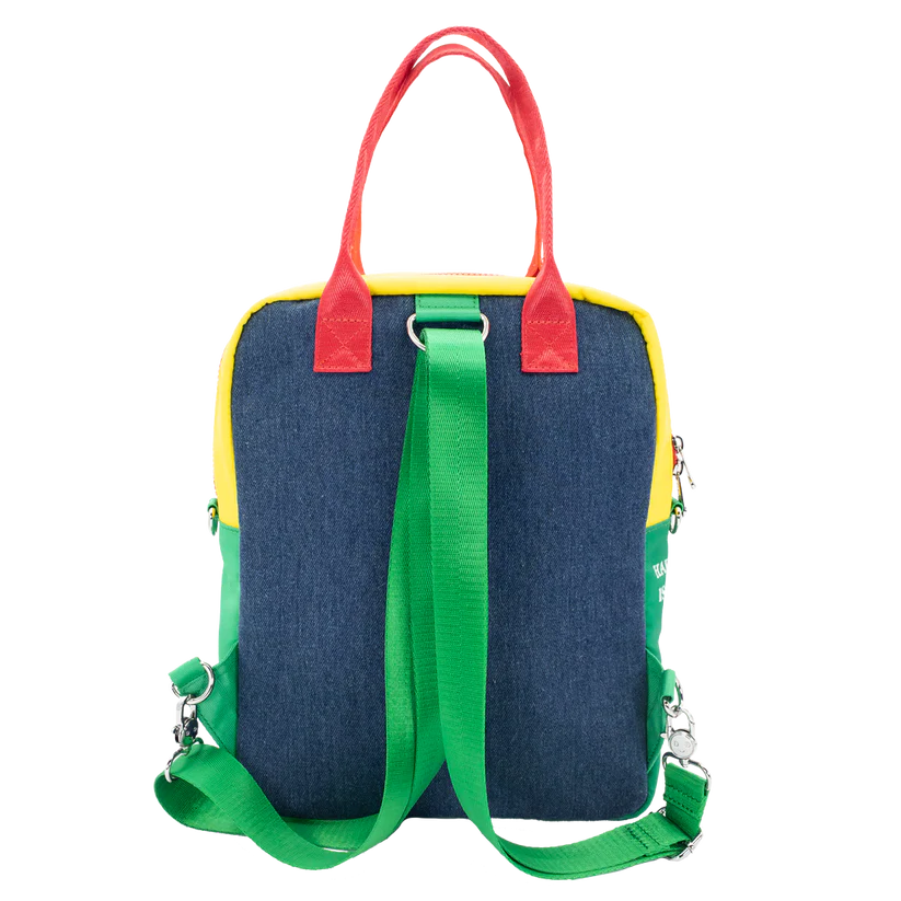 Peanuts 75th Anniversary Color Block Denim Convertible Bag