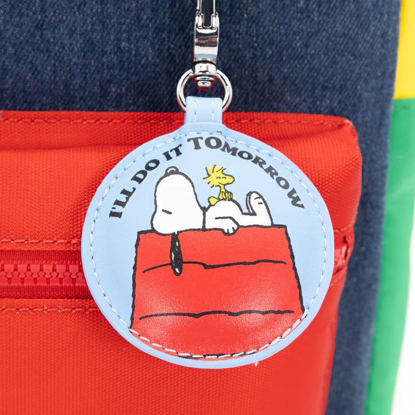 Peanuts 75th Anniversary Color Block Denim Convertible Bag