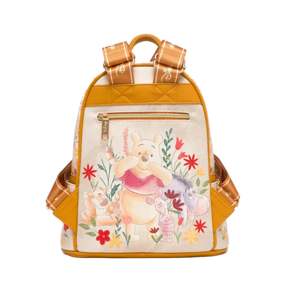 Backpack with cartoon character design on a white background