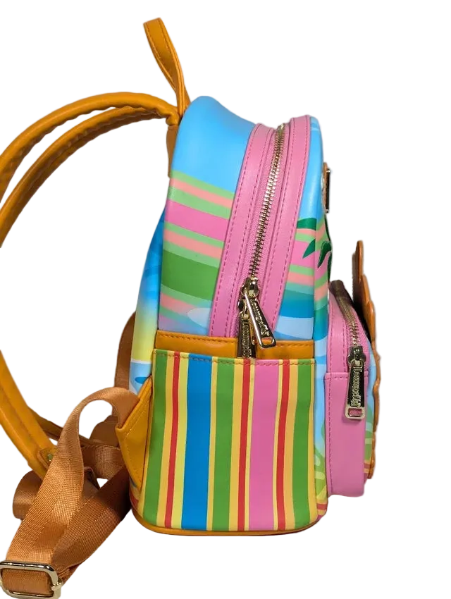 The Three Caballeros Donald, Panchito & José Beach Scene Mini Backpack Exclusive Loungefly