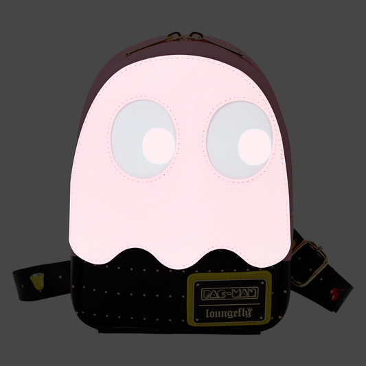 Pac-Man Pinky Ghost Glow-in-the-Dark Sling Crossbody Bag - alternate view 2