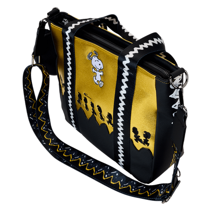 Loungefly Peanuts 75th Anniversary Snoopy & Gang Tote Crossbody Bag With Coin Bag