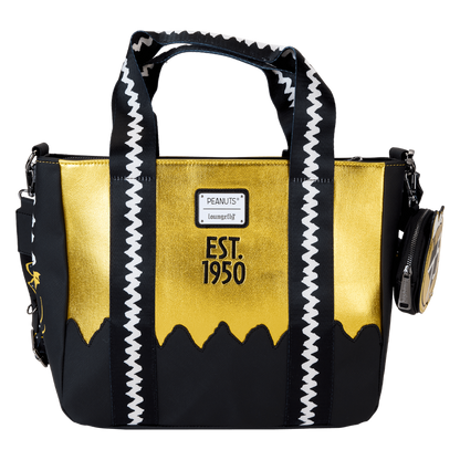 Loungefly Peanuts 75th Anniversary Snoopy & Gang Tote Crossbody Bag With Coin Bag