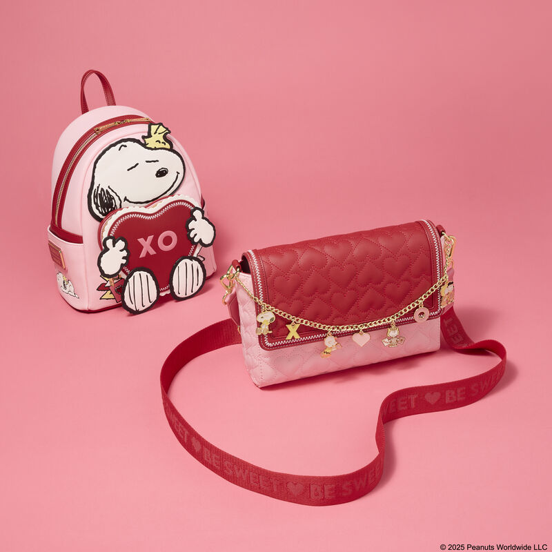 Peanuts Snoopy Valentine's Day Charm Crossbody Bag