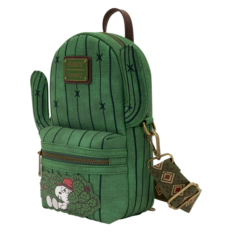 Loungefly Peanuts Spike Desert Cactus Sling Crossbody Bag