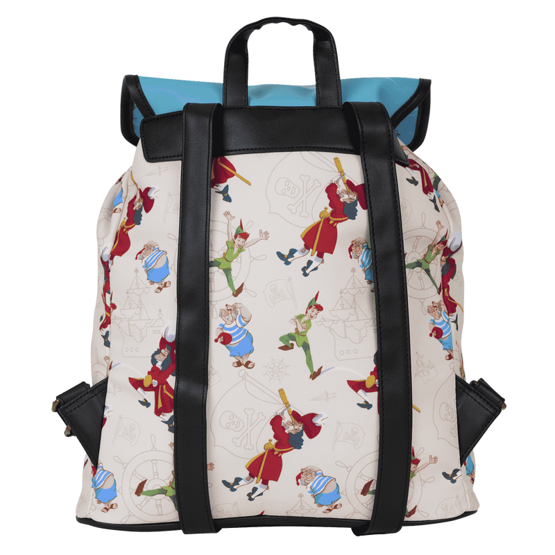 Loungefly Disney Peter Pan Captain Hook Pirate Ship Drawstring Backpack