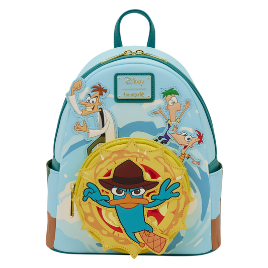 Loungefly Disney Phineas and Ferb Light-Up Perry the Platypus Mini Backpack