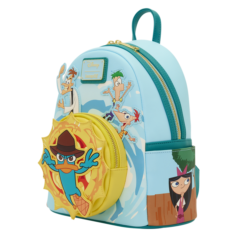 green clear light up mini backpack Phineas & Ferb Light-Up Mini Backpack