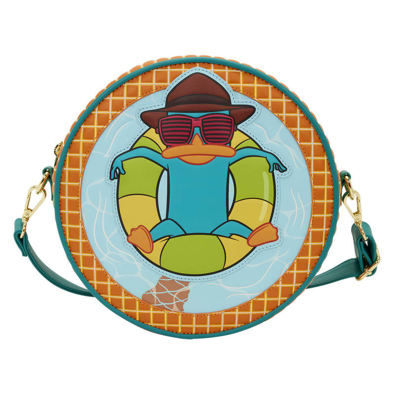 Loungefly Disney Phineas and Ferb Perry the Platypus Pool Crossbody Bag