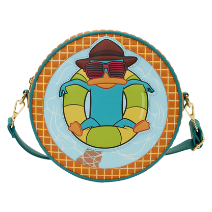 Loungefly Disney Phineas and Ferb Perry the Platypus Pool Crossbody Bag