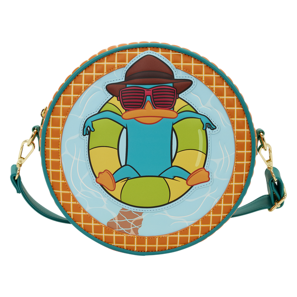 Loungefly Disney Phineas and Ferb Perry the Platypus Pool Crossbody Bag